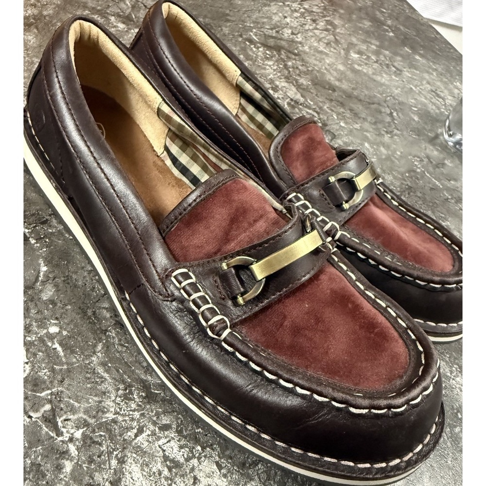 Ariat Brown and Burgundy Suede & Leather Loafers